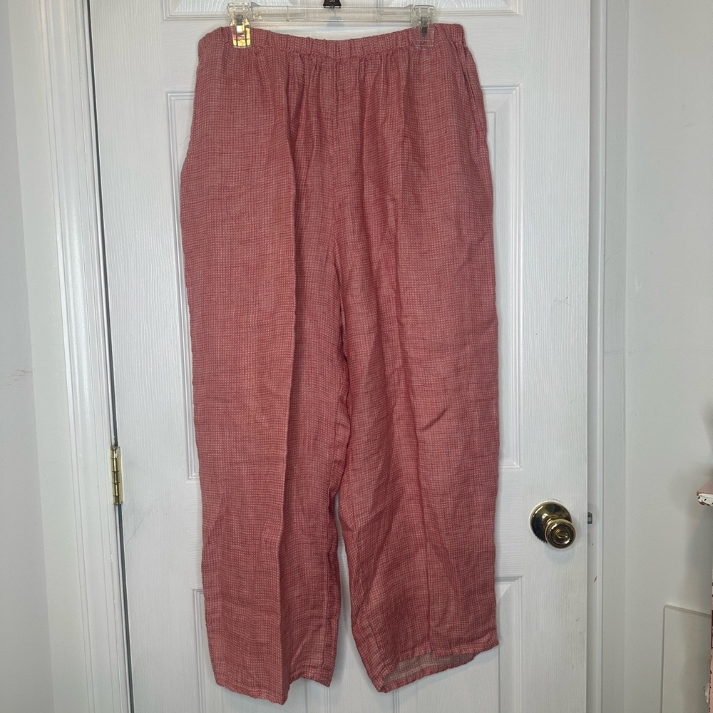 Flax Red Sweatpants Relaxed Fit Joggers